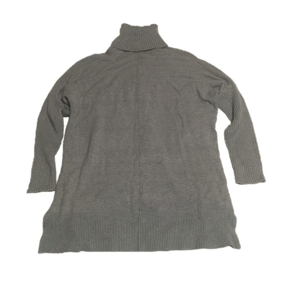 ✨️3 For $20✨️  Women M gray turtleneck long sweater Oversize CoastalGrandma 90s - Picture 2 of 8